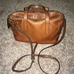Fossil Brown Leather Jacqueline Satchel